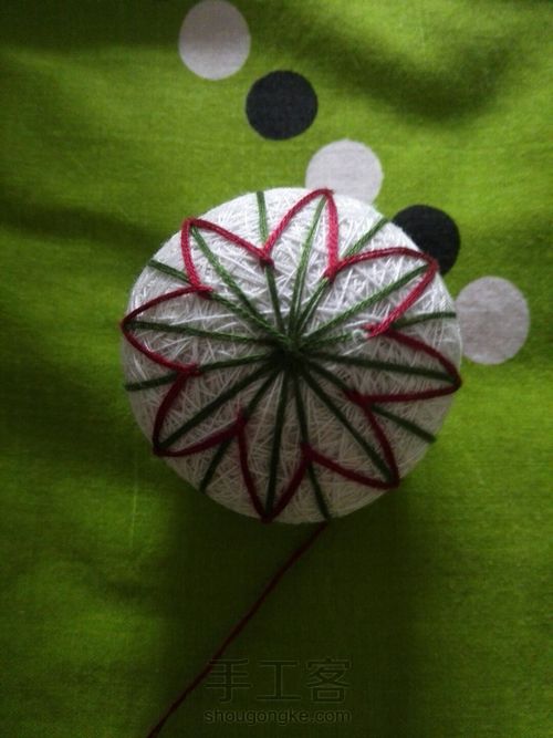 初级手鞠球 第4步