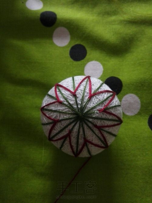 初级手鞠球 第5步