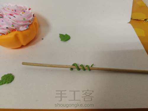 【原创】万圣节粘土甜品制作 第8步