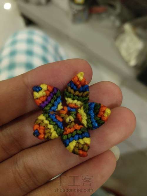 莲花车挂用线量及缝合 第13步