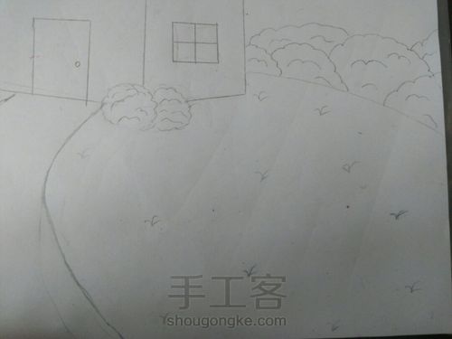 春天风景画 第4步