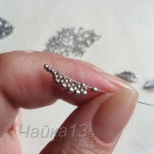 水滴钻花骨朵胸针 第20步