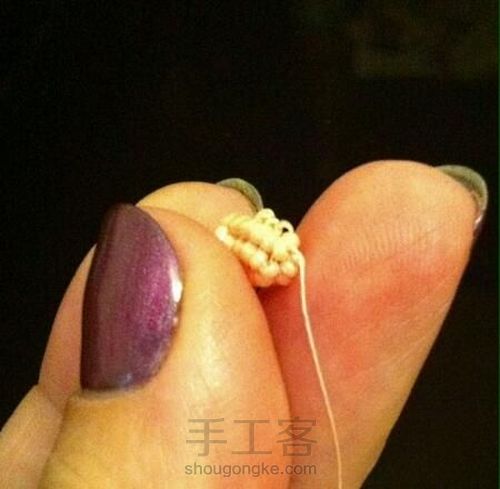 水滴钻花骨朵胸针 第25步