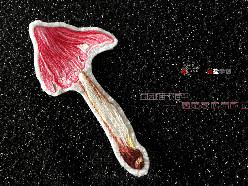 【佳人】手工刺绣蘑菇胸针🍄 第13步