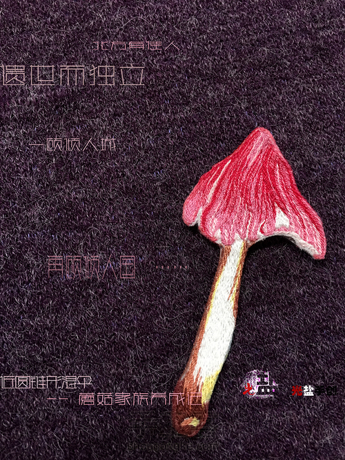 【佳人】手工刺绣蘑菇胸针🍄 第15步