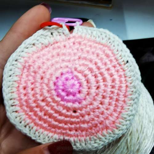 花边边杯垫🌸 第11步