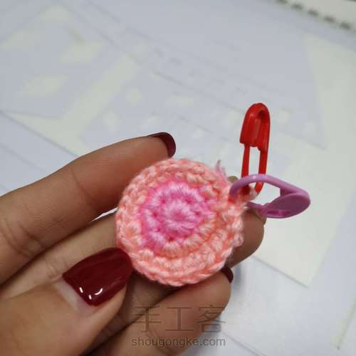 花边边杯垫🌸 第5步