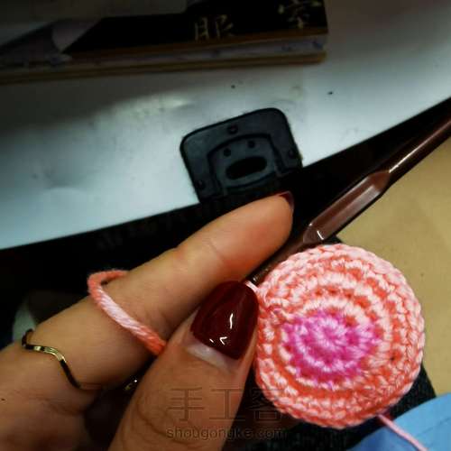 花边边杯垫🌸 第6步