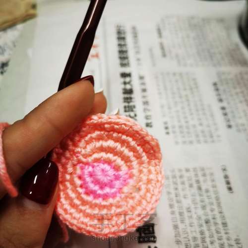 花边边杯垫🌸 第7步