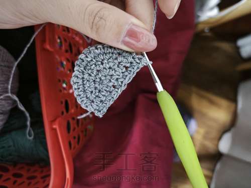 爱心拼色蛋兜 第11步