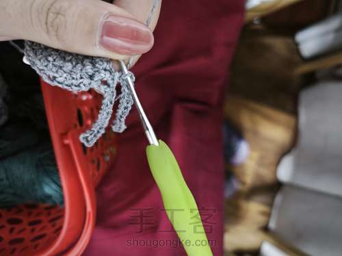 爱心拼色蛋兜 第14步