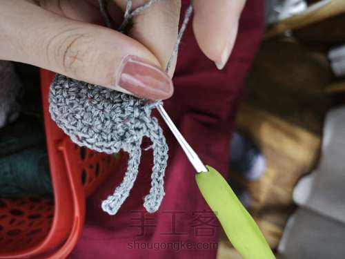 爱心拼色蛋兜 第15步