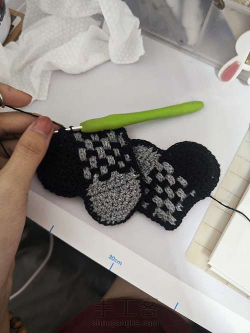 爱心拼色蛋兜 第21步