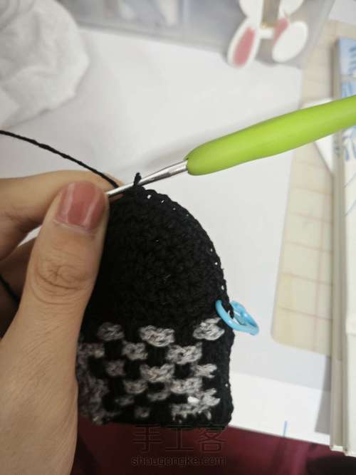 爱心拼色蛋兜 第22步