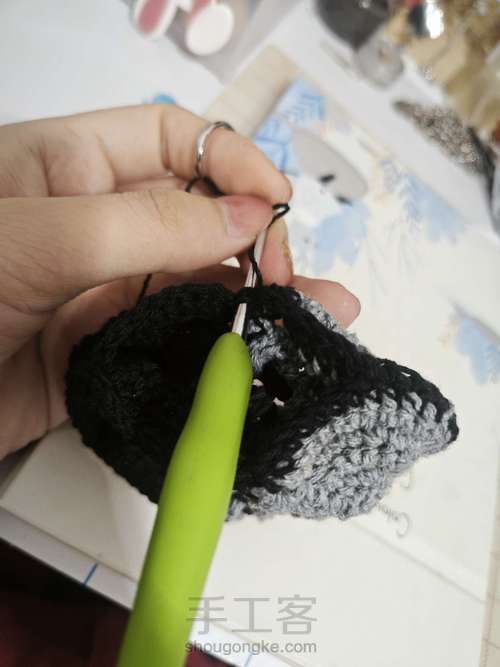 爱心拼色蛋兜 第30步