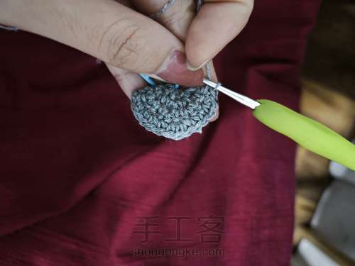 爱心拼色蛋兜 第6步