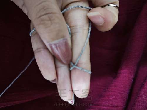 爱心拼色蛋兜 第2步