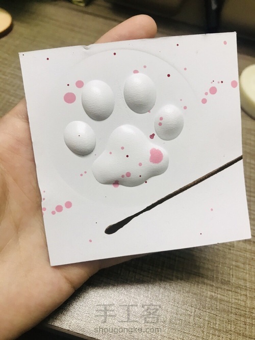 #萌系#手工皮具#猫爪#钥匙扣# 第2步