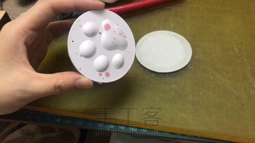 #萌系#手工皮具#猫爪#钥匙扣# 第3步