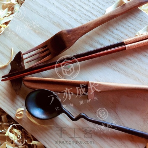 餐具组合，刀叉勺筷盘 第36步