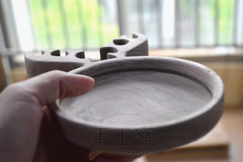 黑胡桃木纯手工麋鹿挖盘详解 第20步