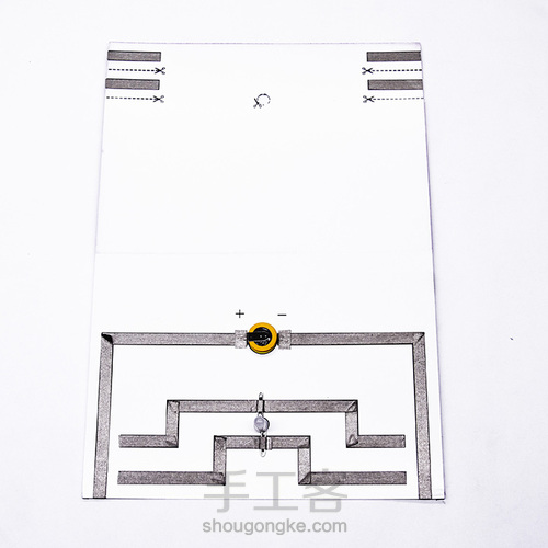 纸电路游戏卡片制作教程 第11步