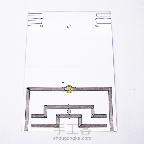 纸电路游戏卡片制作教程 第10步