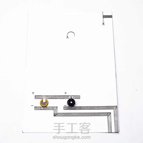 纸电路游戏卡片制作教程 第17步