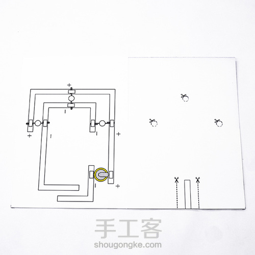 纸电路游戏卡片制作教程 第25步