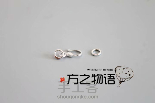 四股辫手绳材料包教程 第1步