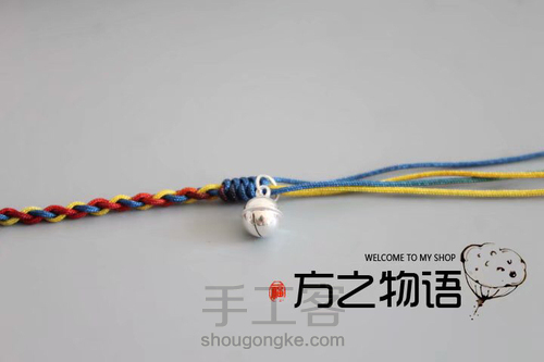 四股辫手绳材料包教程 第6步