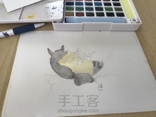 初识水彩 第4步