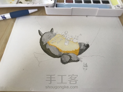 初识水彩 第5步