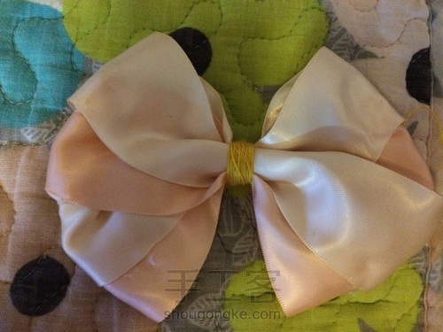 暖色调公主风发夹（原创） 第3步