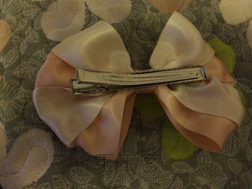 暖色调公主风发夹（原创） 第5步