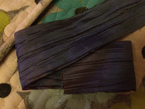 紫色系发夹 第1步