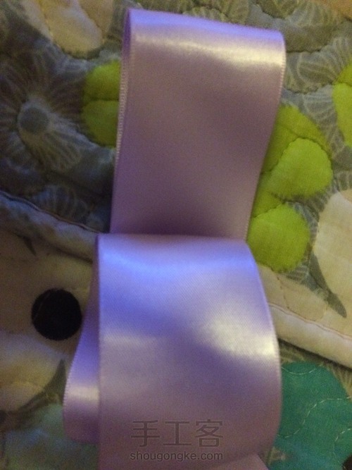 紫色系发夹 第4步