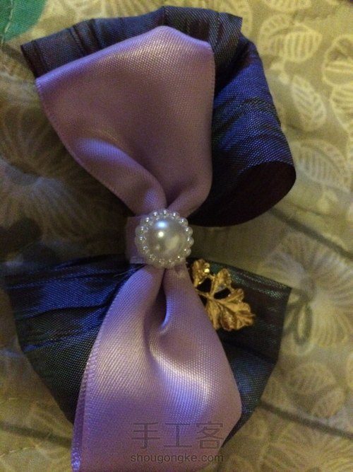 紫色系发夹 第7步