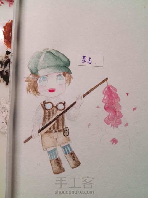 用水彩画一只小奈布！ 第20步