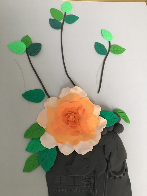 古铜背景的花瓶 第14步