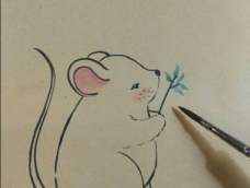 教你画一只可爱的小老鼠