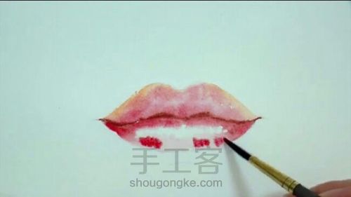 女生红唇 第5步