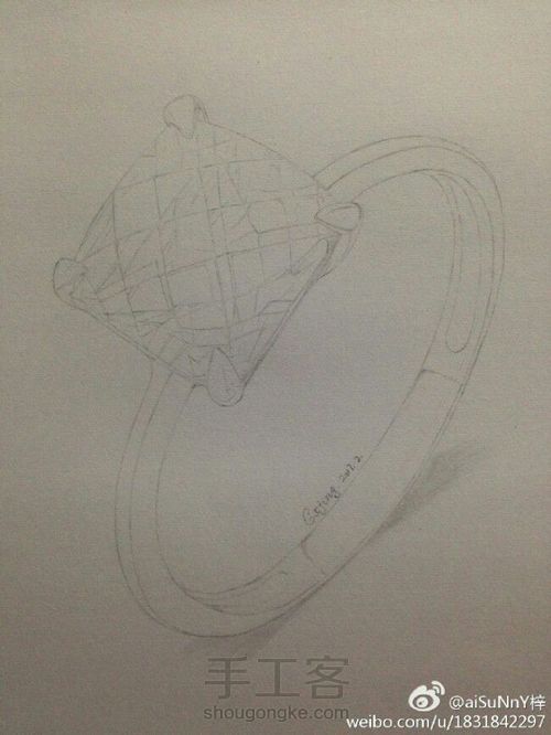 〔转〕宝石戒指彩铅画 第2步