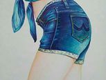 女子牛仔短裤系列