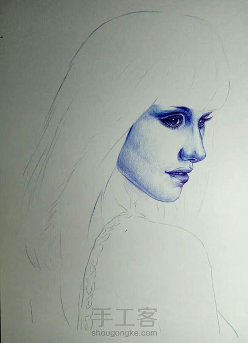 模特头像系列 第2步