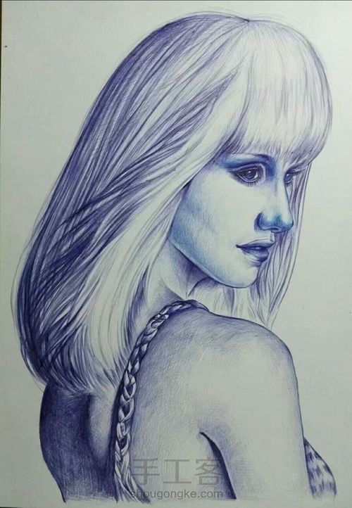 模特头像系列 第5步