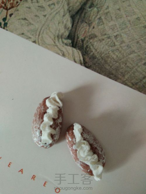 奶油面包。 第2步