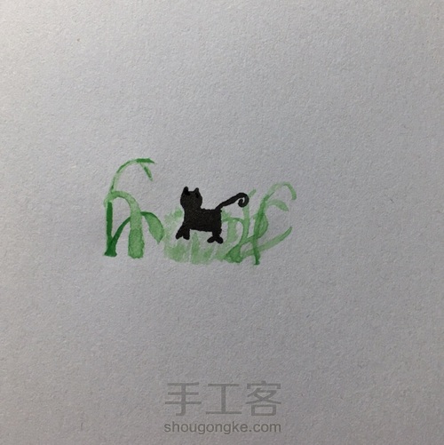 翡翠森林（水彩画3） 第9步