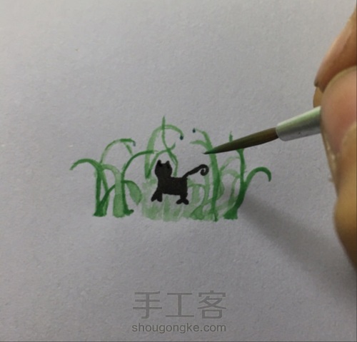 翡翠森林（水彩画3） 第10步