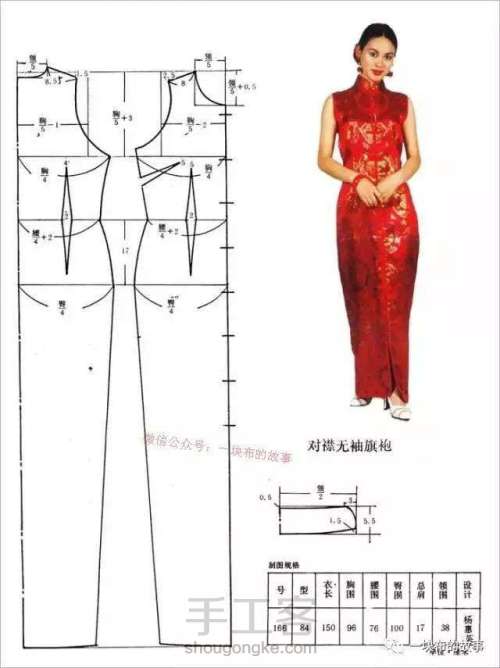 传统旗袍裁剪图分享 第7步